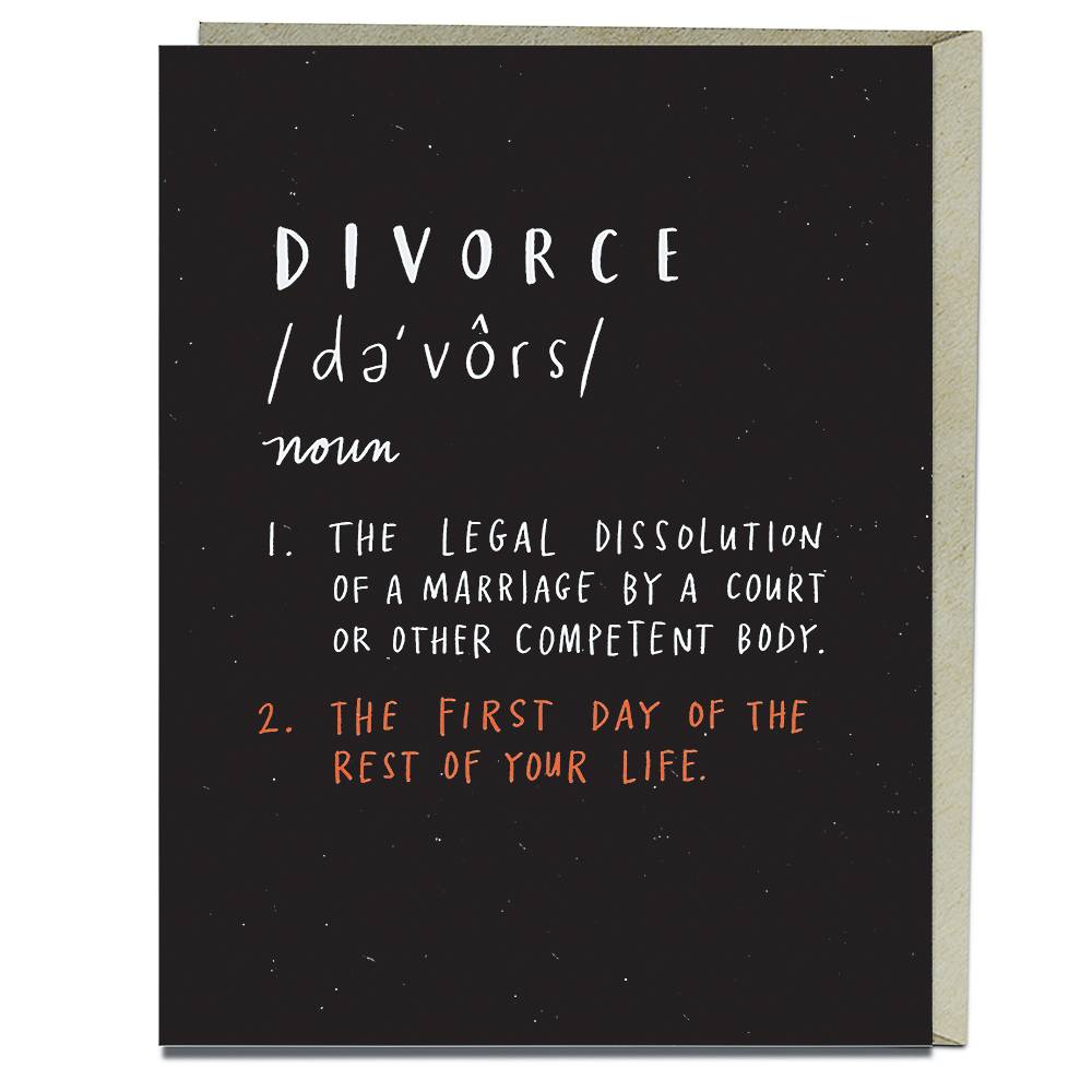 Definition of Divorce Card
