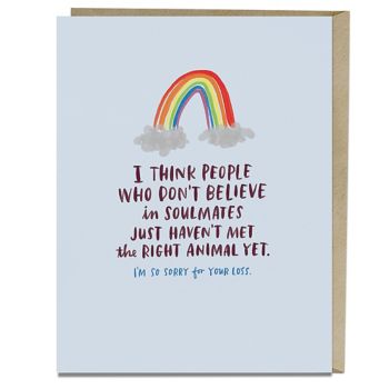 Pet Sympathy Card Messages Pet Passing Rainbow Sympathy Card | Paper Source