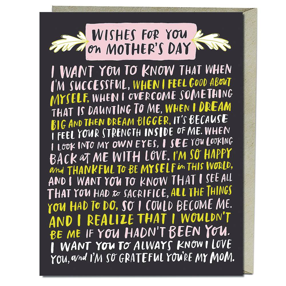 Wishes For You Mother's Day Card