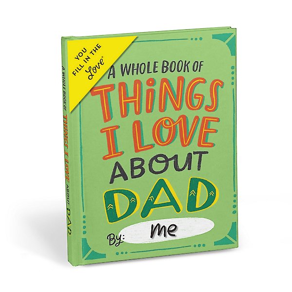 What I Love About Dad Fill In The Love Book  Journa Father's Day 