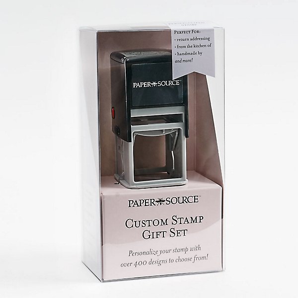 Custom Personalised Business Name Address DIY Self Inking Rubber Stamp Kit  Suit