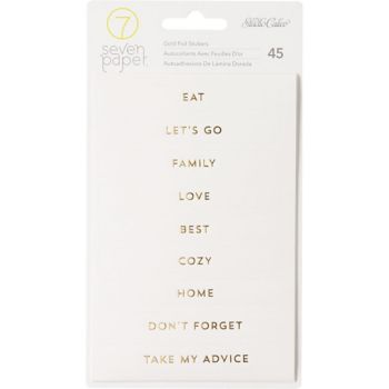 Gold Phrases Stickers