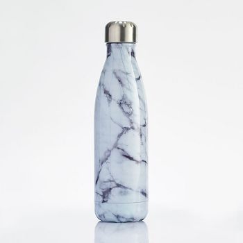 S'well White Marble Water Bottle | Paper Source