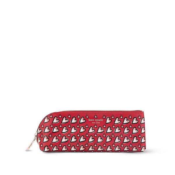 Kate Spade New York Allover Hearts Pouch | Paper Source