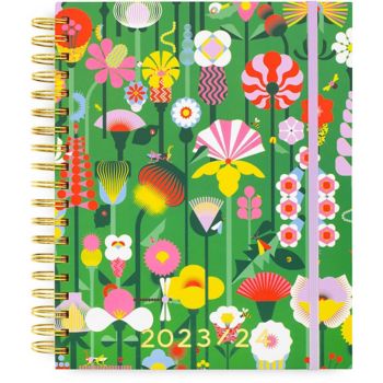 2023-2024 ban.do Geometric Floral Green Weekly Planner | Paper Source