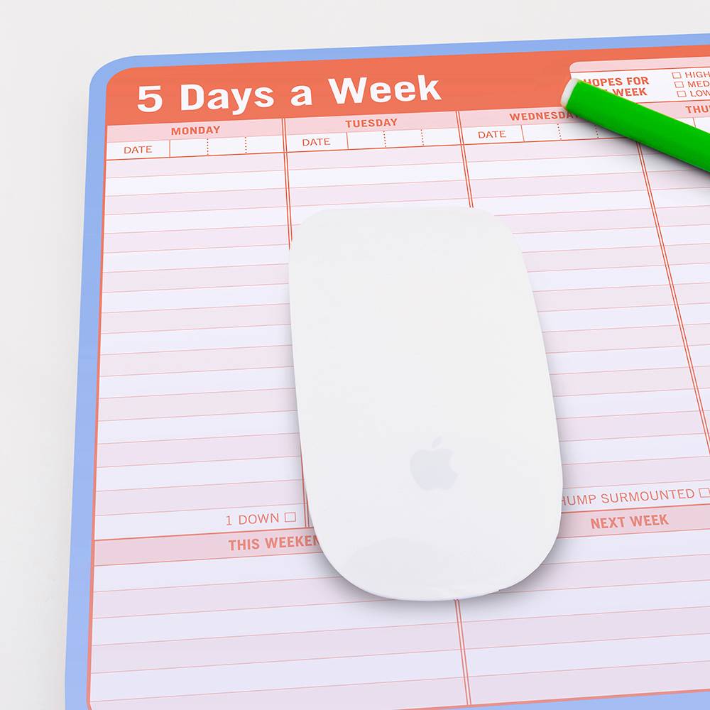 5 Days A Week Paper Mousepad