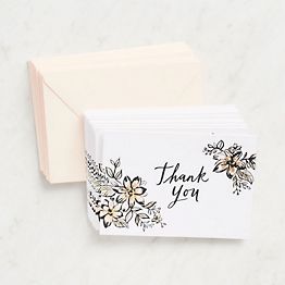 Floral Envelope Liners for Thank You Cards – Written Word Calligraphy and  Design