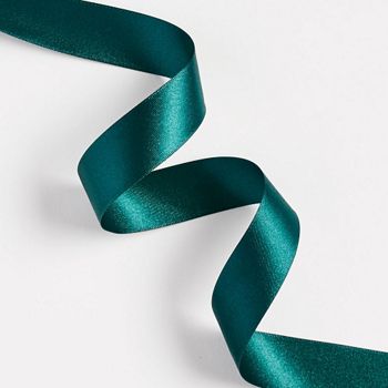 teal satin ribbon