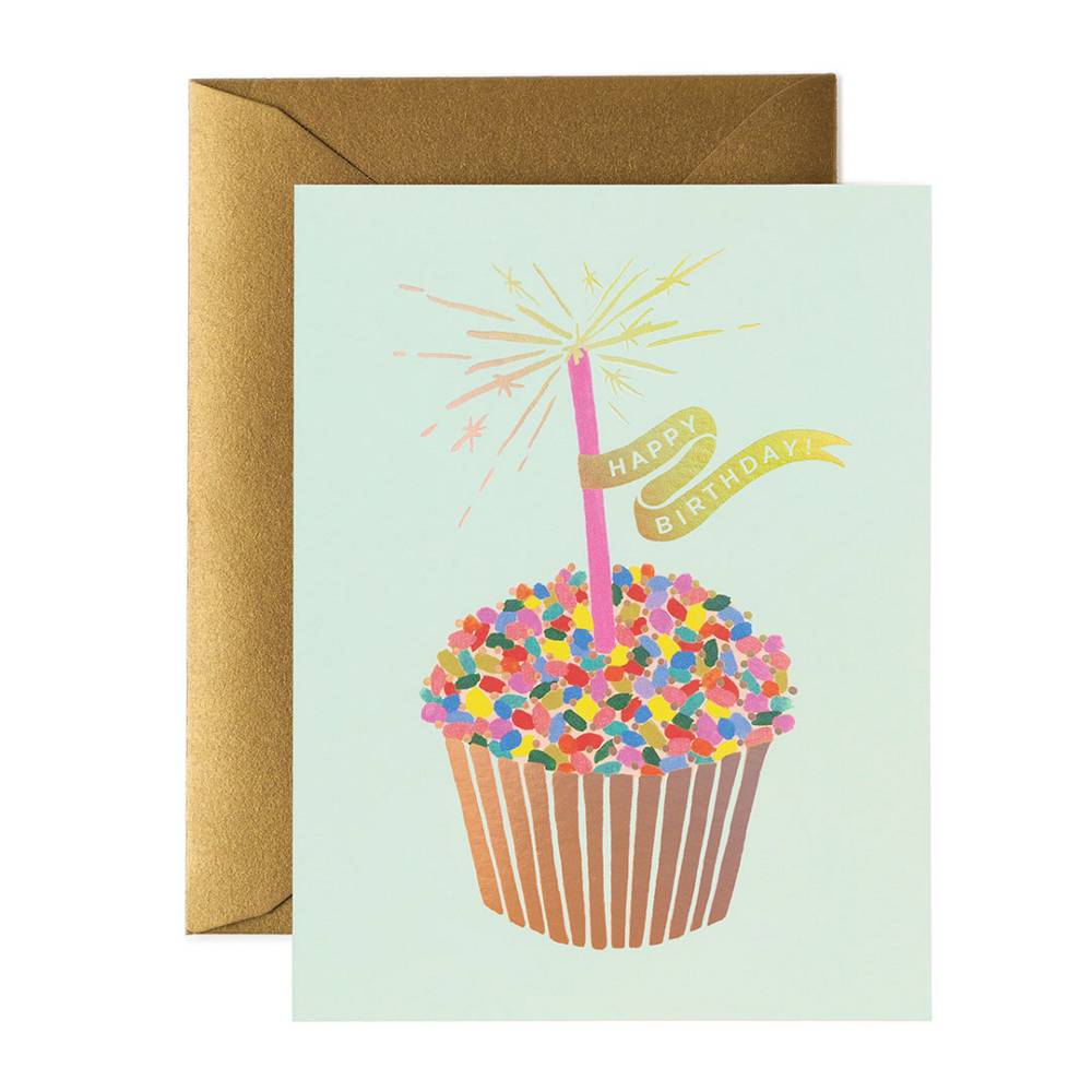 Details about   Papyrus Gemmed Cupcakes Birthday Card ~ With Lots of Love & Sprinkles on Top 