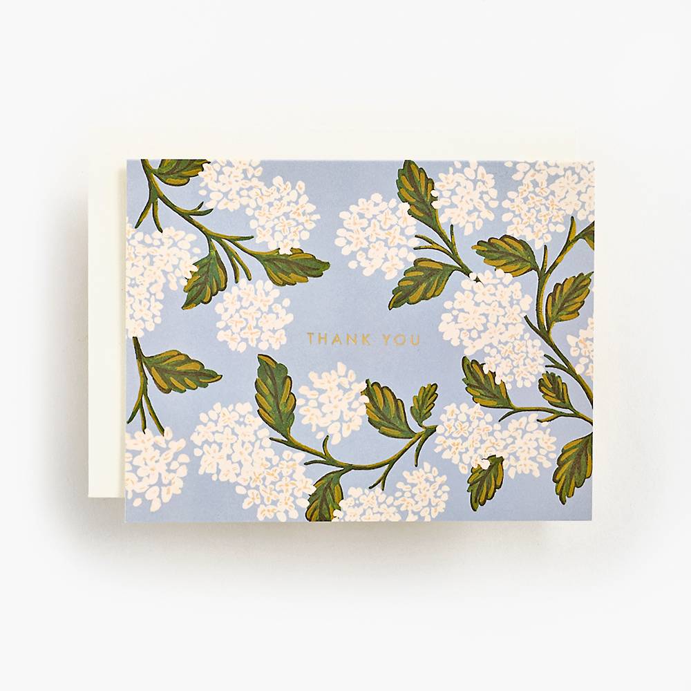 Personalized Recipe Cards - Vintage Hydrangeas 24 Cards