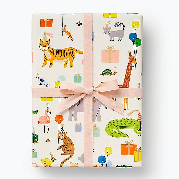 Party Animals Wrapping Paper | Paper Source