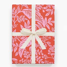 Floral Wrapping Paper Dark Floral Gift Wrap 3 Sheets 