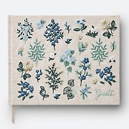 Embroidered Wildwood Guestbook | Paper Source
