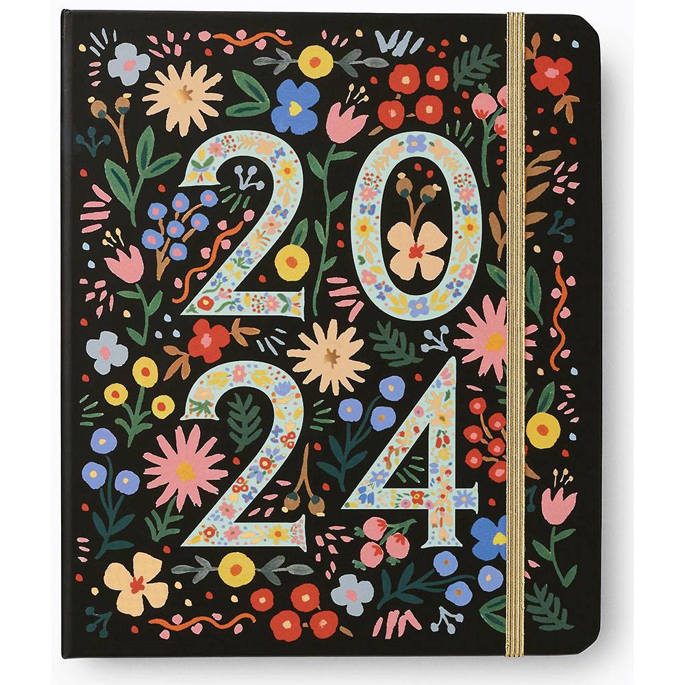 2023-2024 Rifle Paper Co. Flores Weekly Planner