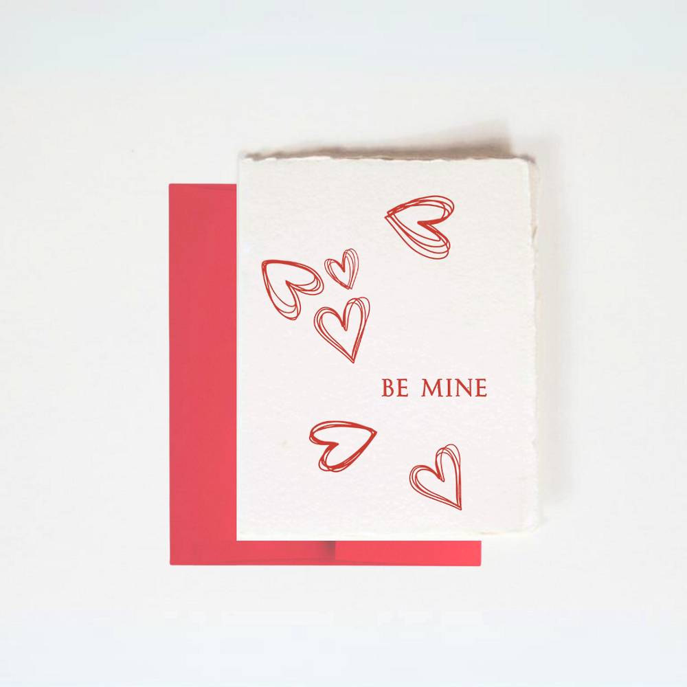 Be Mine Hearts Valentine's Day Card