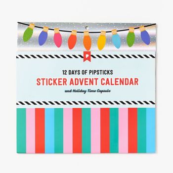 pipsticks 12 days of christmas sticker advent calendar paper source