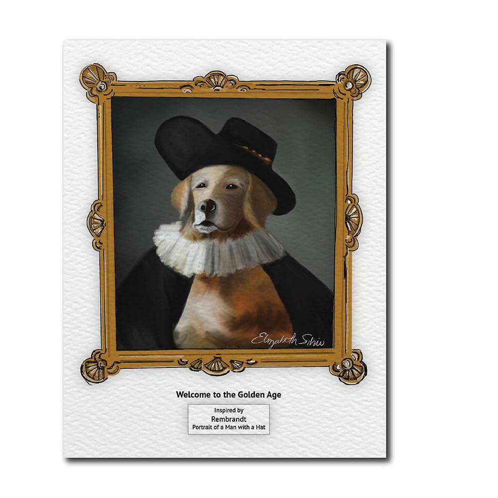 Golden Age Dog Birthday Card