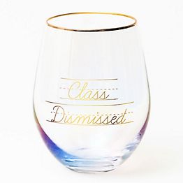 Paper Source Monogrammed Wine Glass J