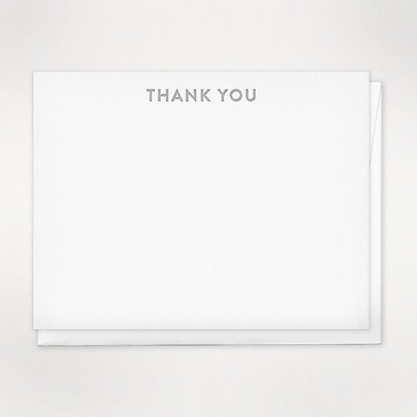 Thank You Card Minimal Blank Card for Someone Special Simple