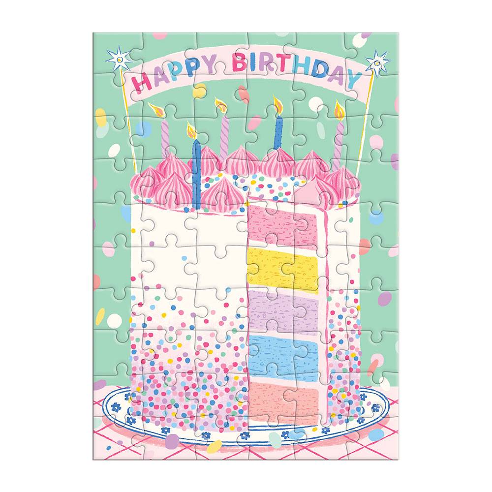 Birthday Cake Puzzle Card