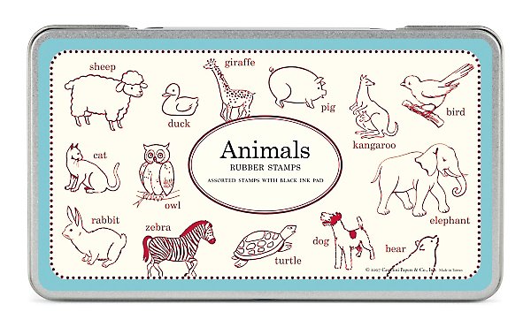 Animals Rubber Stamp Set