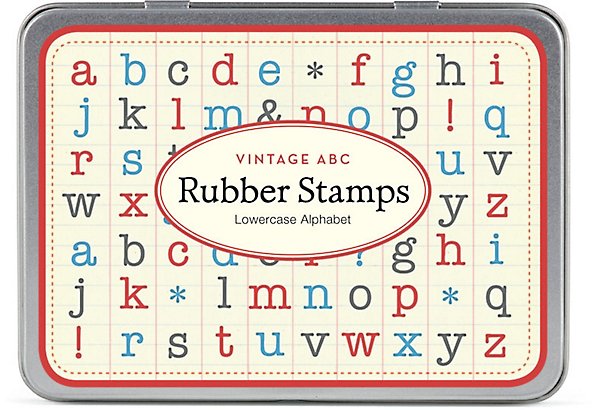 Lowercase A Rubber Stamp