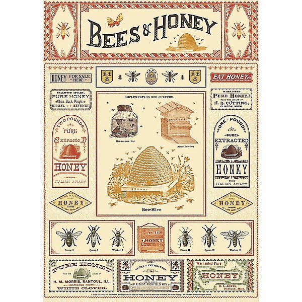 Download Bees Honey Flat Wrap Paper Source