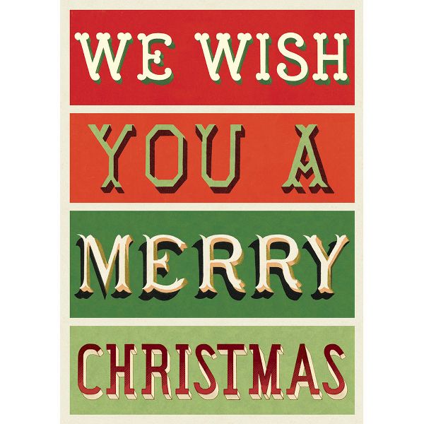 We Wish You A Merry Xmas Flat Wrap