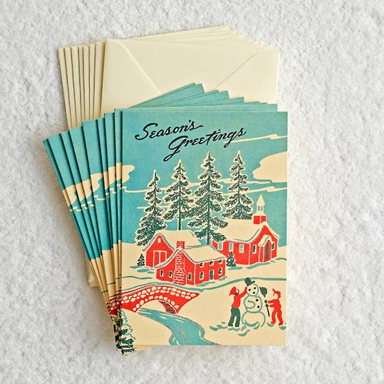 Winter Wonderland Holiday Card Set.