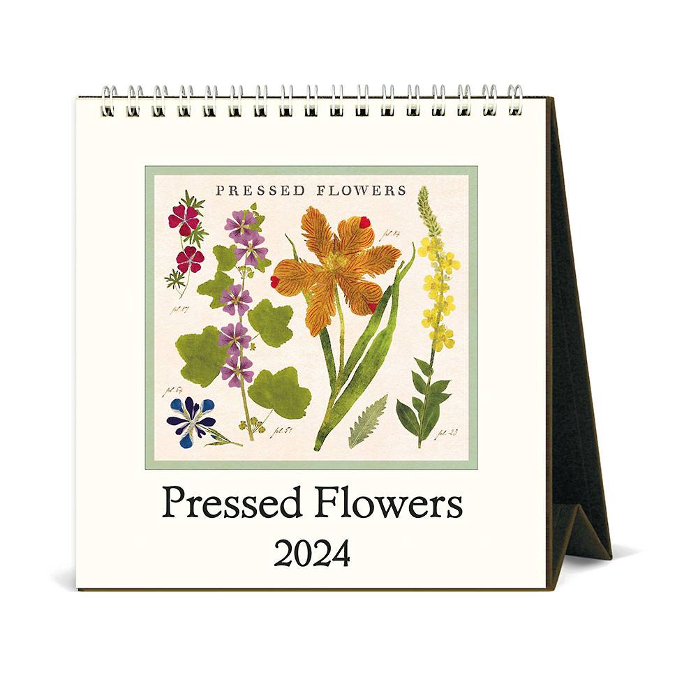 2024 Pressed Flowers Desk Calendar
