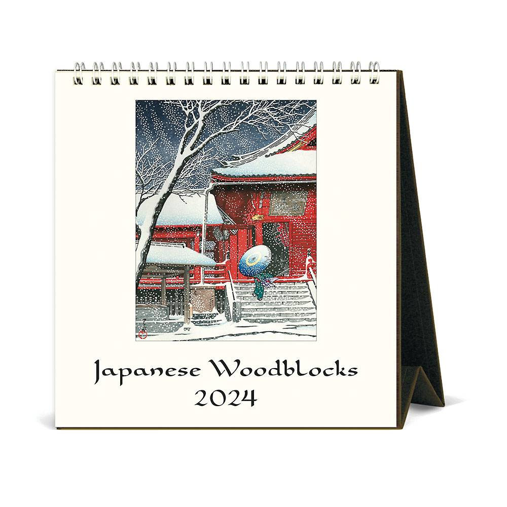 2024 Cavallini & Co. Japanese Woodblock Desk Calendar