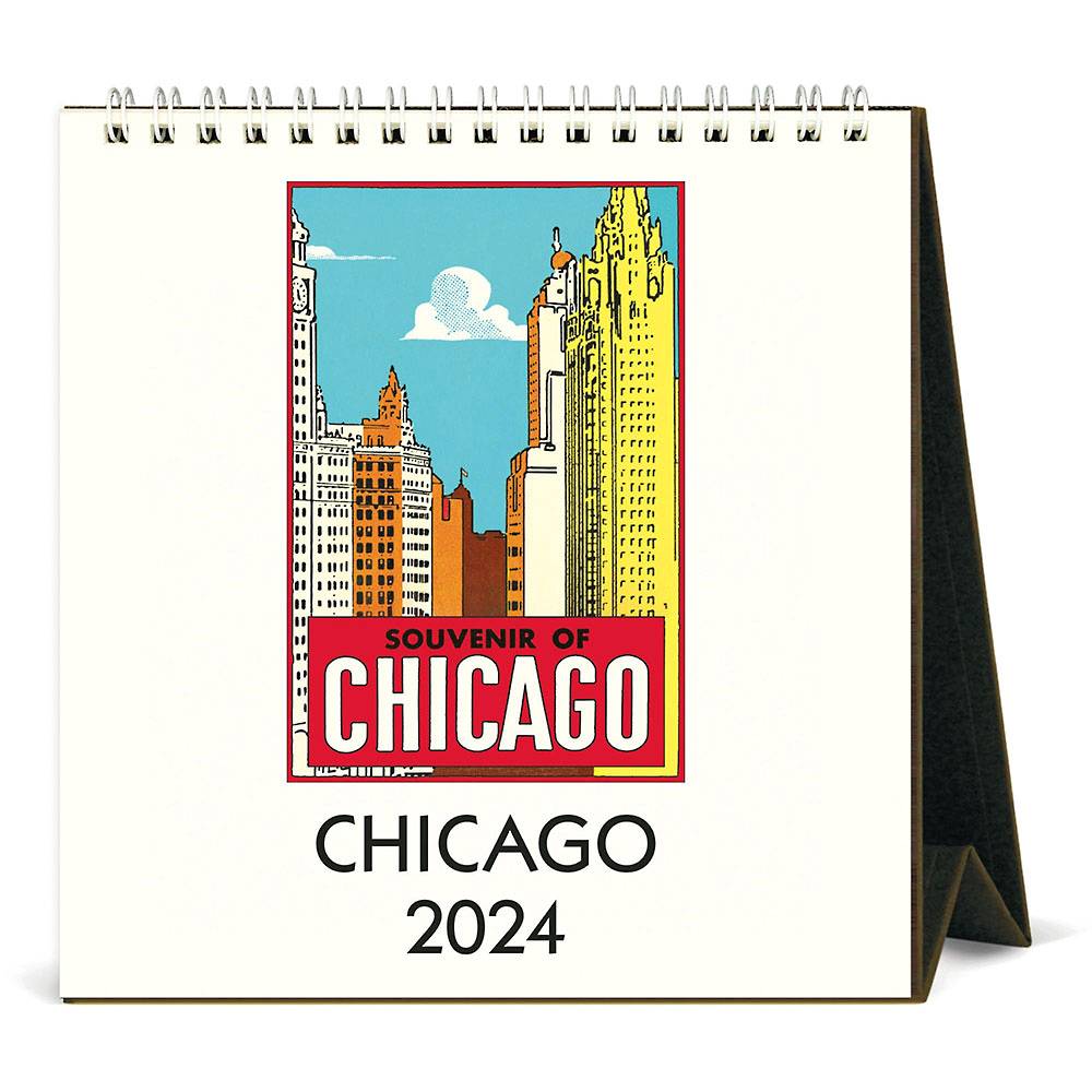 2024 Cavallini & Co. Chicago Desk Calendar