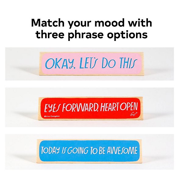Mood FIip Sign For Desk - Moods Daily Mood Desk Sign - 濃 Mood FIip Sign For Desk - Moods Daily Mood Desk Sign - 濃