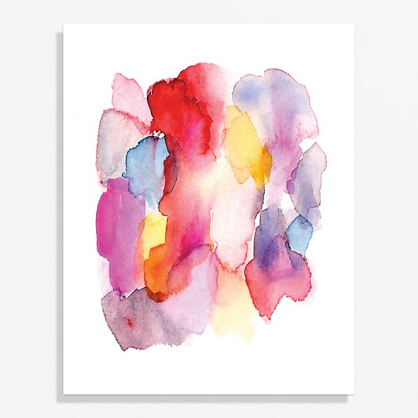 Abstract Watercolor Large Art Print | Paper Source