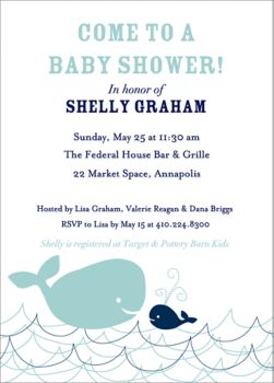 whale baby shower