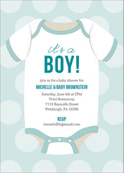 onesie baby shower invitations