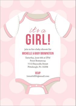 onesie invitation