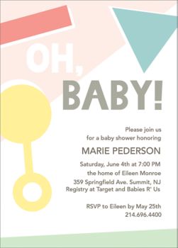 oh baby invitations