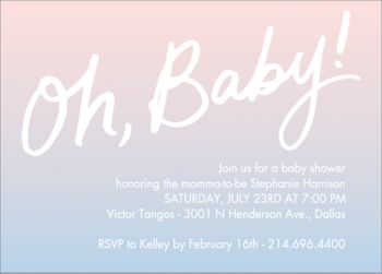 watercolor baby shower invitations