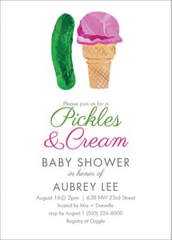 ice cream baby shower invitations