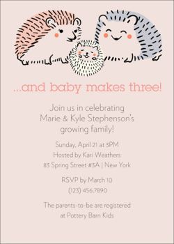 baby shower invitation stationery