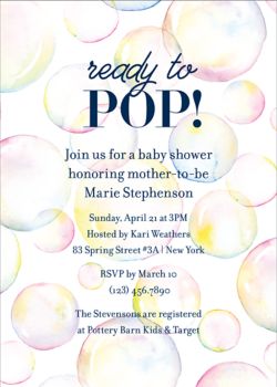 baby celebration invitation