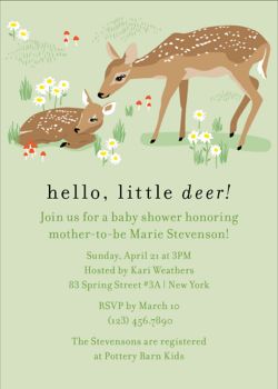 deer baby shower