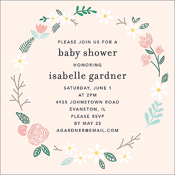 Boho Baby Shower Invitation Wildflower Arch Invitation Fall Baby Shower Baby Shower Invites Dried Flower Printed Invitations 5348