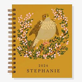 2024 Die-Cut Shaped Weekly Planner (12-month) Cats & Books by Paper Source