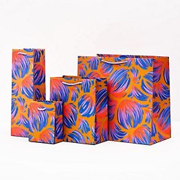Floral Feather Gift Bags | Paper Source