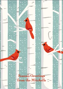 cardinal scrapbook paper