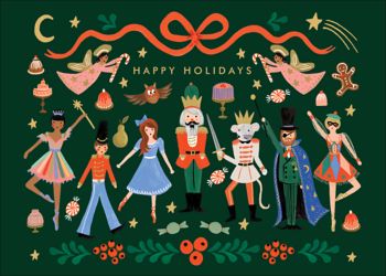 Nutcracker Characters Holiday Card Paper Source ubicaciondepersonas