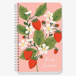 Handmade Mini Watercolor Sketchbook  Strawberry in Gold – Bee Handmade