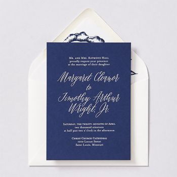 engraved invitation